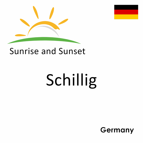 Sunrise and sunset times for Schillig, Germany