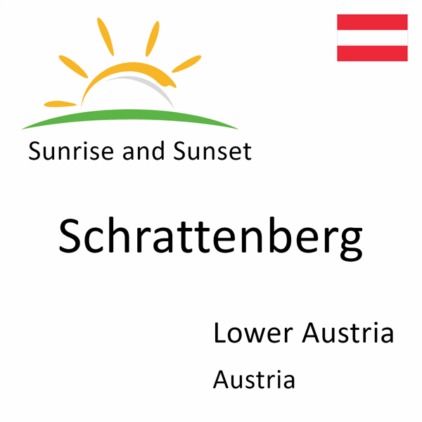 Sunrise and sunset times for Schrattenberg, Lower Austria, Austria