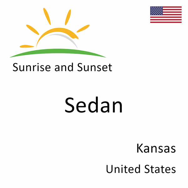 Sunrise and sunset times for Sedan, Kansas, United States