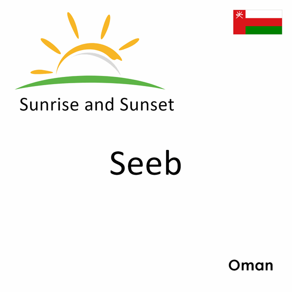 Sunrise and sunset times for Seeb, Oman