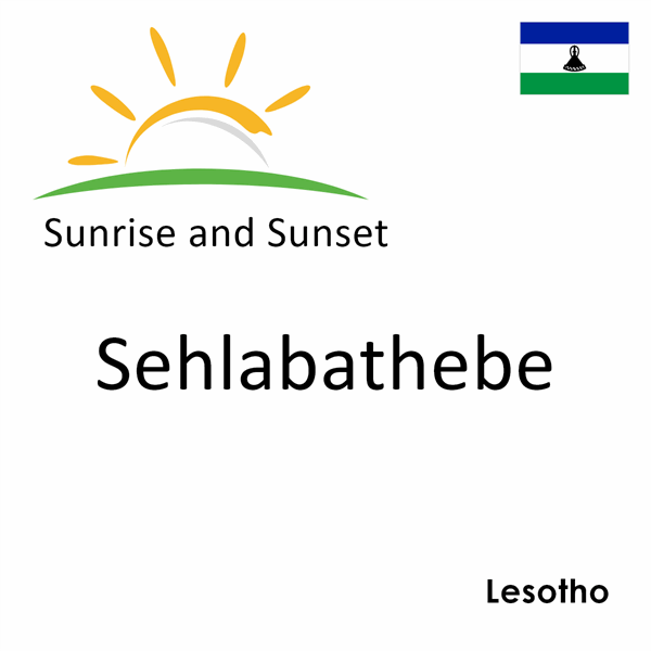 Sunrise and sunset times for Sehlabathebe, Lesotho