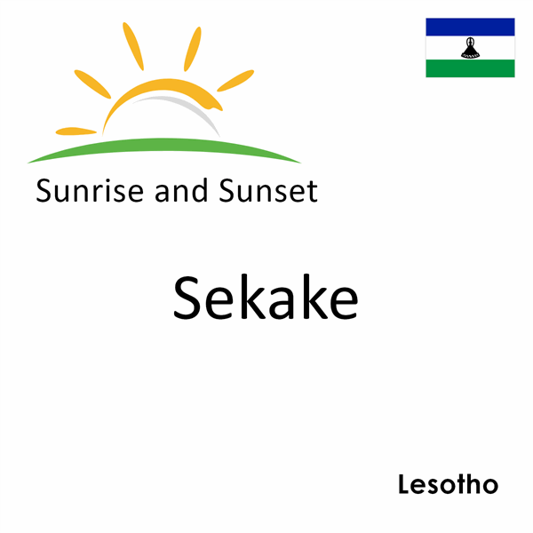 Sunrise and sunset times for Sekake, Lesotho