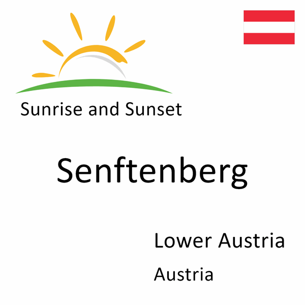 Sunrise and sunset times for Senftenberg, Lower Austria, Austria