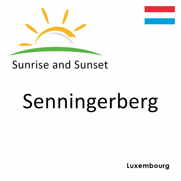 Sunrise and sunset times for Senningerberg, Luxembourg