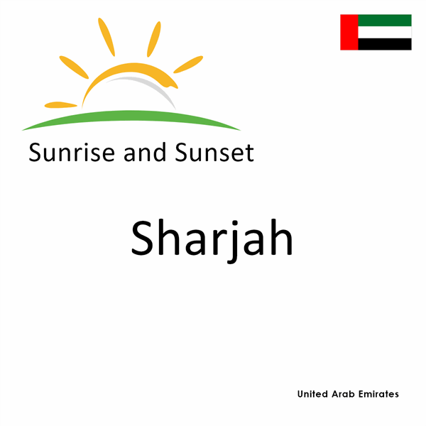 Sunrise and sunset times for Sharjah, United Arab Emirates