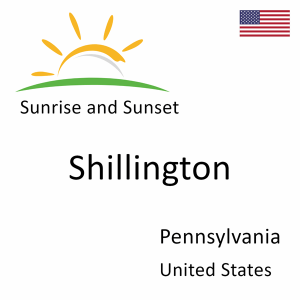 Sunrise and sunset times for Shillington, Pennsylvania, United States