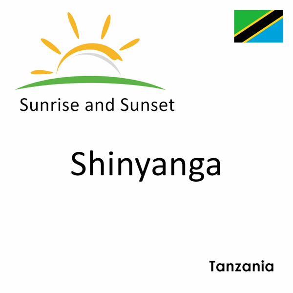 Sunrise and sunset times for Shinyanga, Tanzania