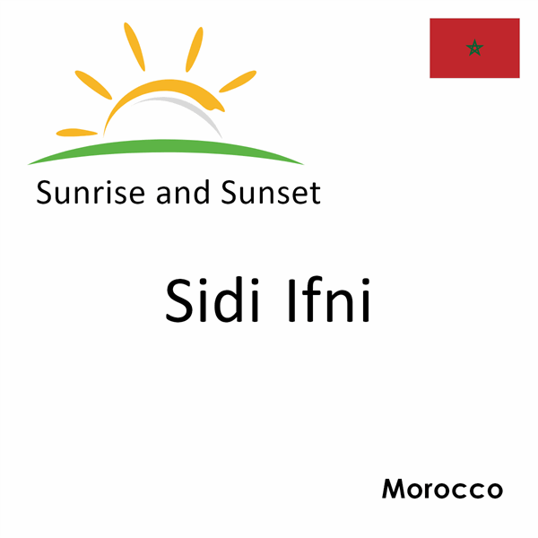 Sunrise and sunset times for Sidi Ifni, Morocco