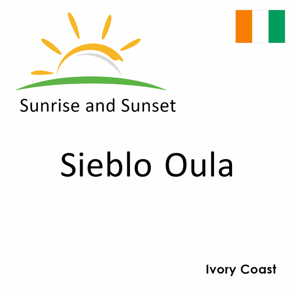 Sunrise and sunset times for Sieblo Oula, Ivory Coast