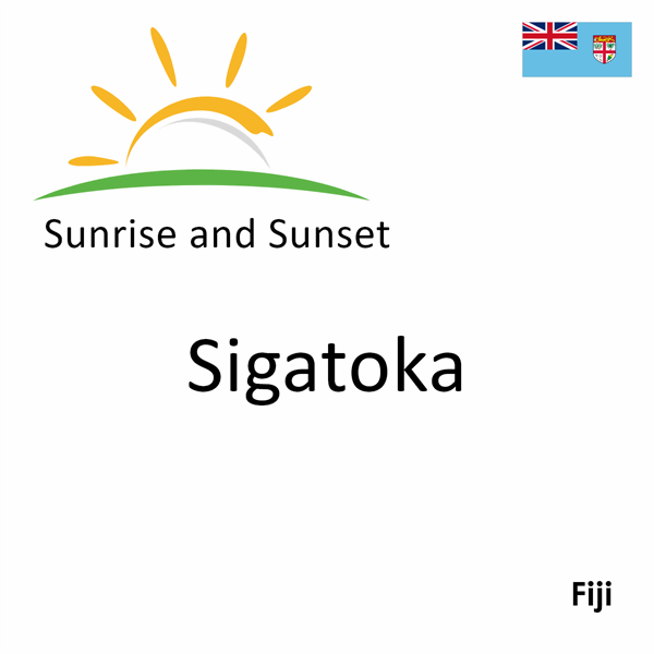 Sunrise and sunset times for Sigatoka, Fiji