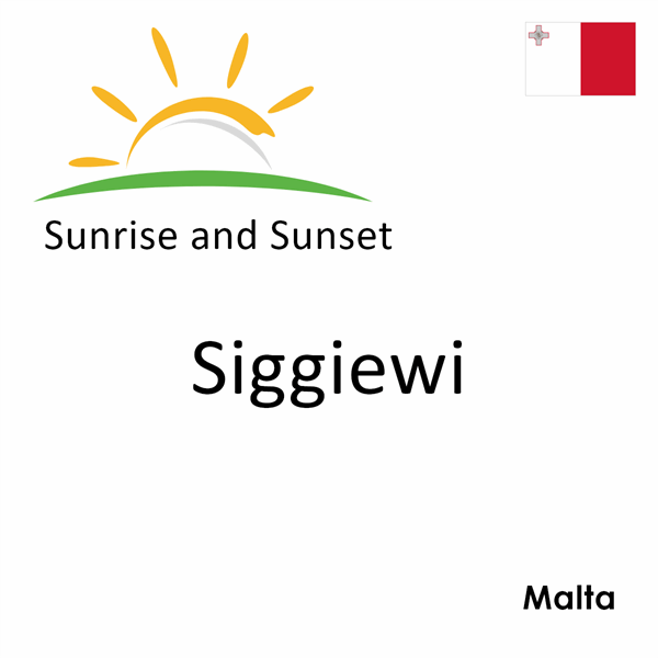 Sunrise and sunset times for Siggiewi, Malta