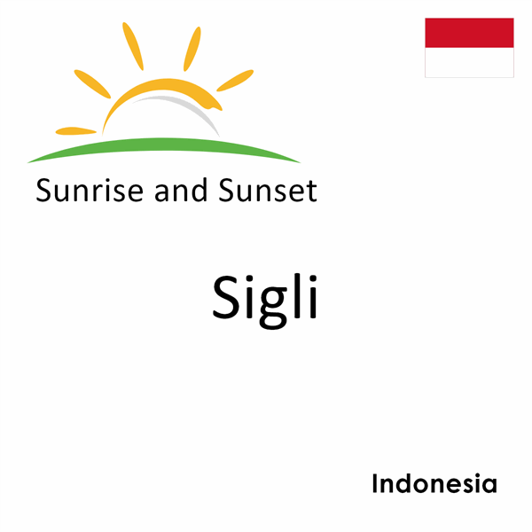 Sunrise and sunset times for Sigli, Indonesia