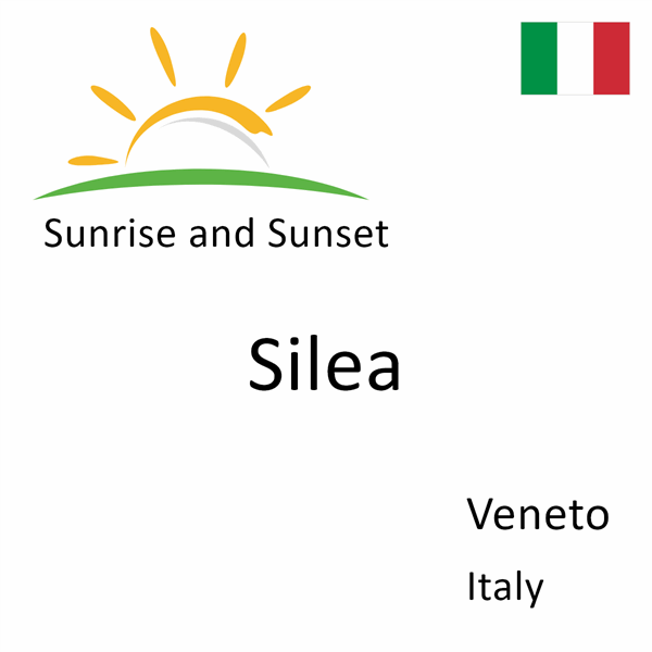 Sunrise and sunset times for Silea, Veneto, Italy