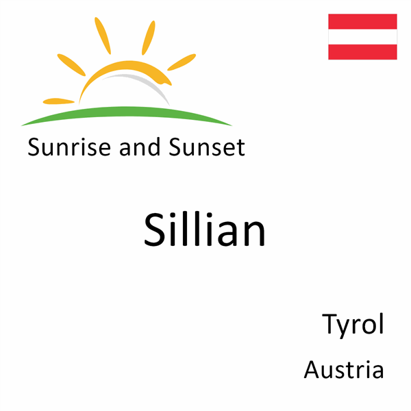 Sunrise and sunset times for Sillian, Tyrol, Austria