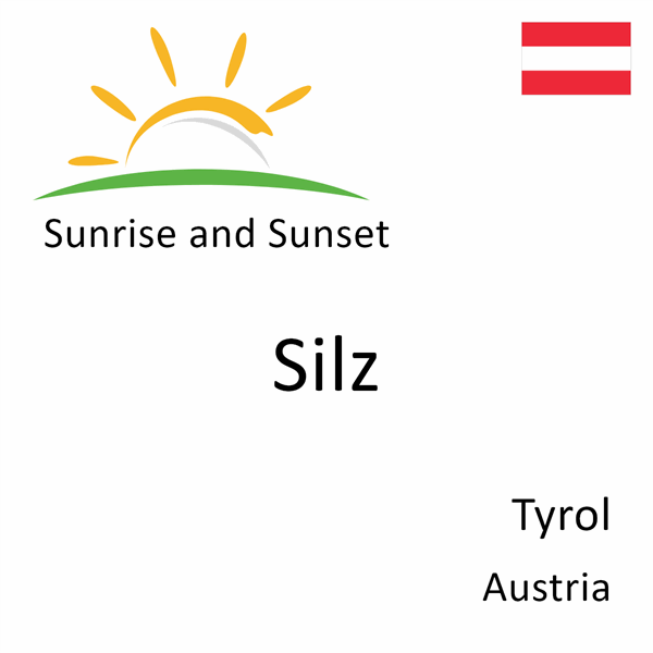 Sunrise and sunset times for Silz, Tyrol, Austria