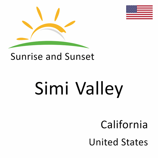 Sunrise and sunset times for Simi Valley, California, United States