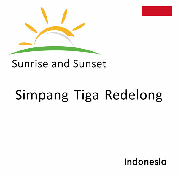 Sunrise and sunset times for Simpang Tiga Redelong, Indonesia