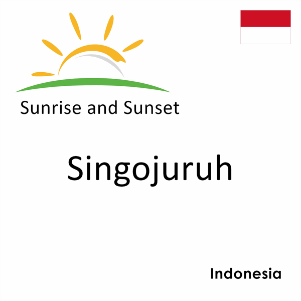 Sunrise and sunset times for Singojuruh, Indonesia