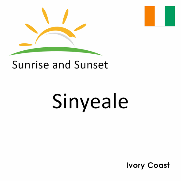 Sunrise and sunset times for Sinyeale, Ivory Coast