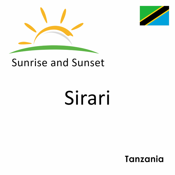 Sunrise and sunset times for Sirari, Tanzania