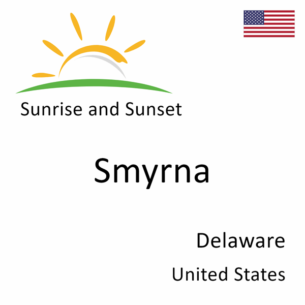 Sunrise and sunset times for Smyrna, Delaware, United States