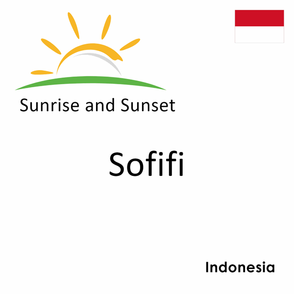 Sunrise and sunset times for Sofifi, Indonesia