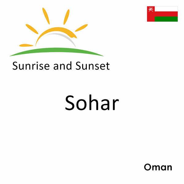 Sunrise and sunset times for Sohar, Oman
