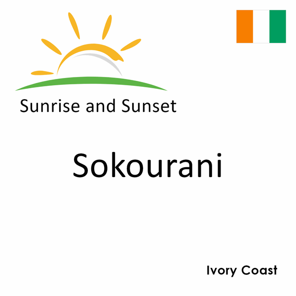 Sunrise and sunset times for Sokourani, Ivory Coast