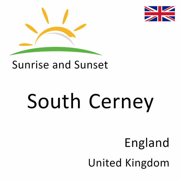 Sunrise and sunset times for South Cerney, England, United Kingdom