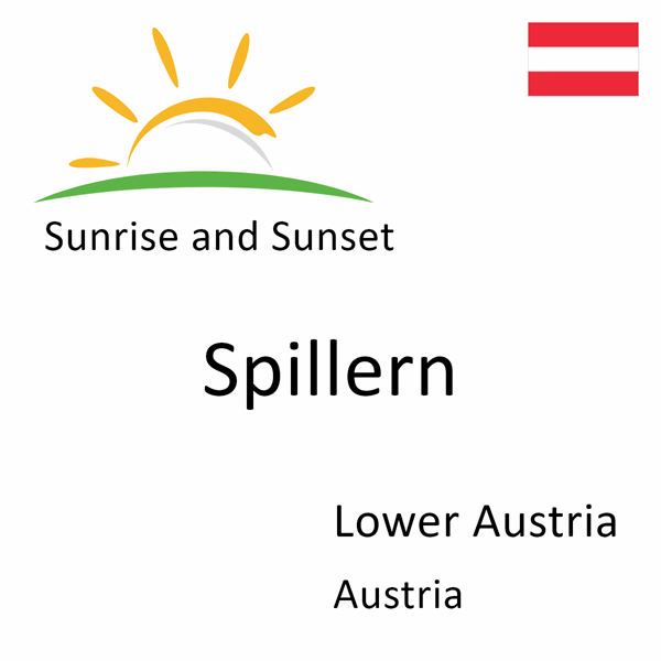 Sunrise and sunset times for Spillern, Lower Austria, Austria