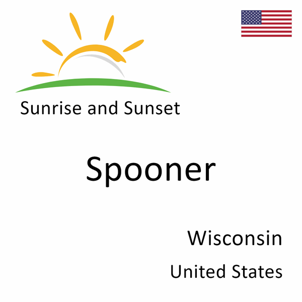 Sunrise and sunset times for Spooner, Wisconsin, United States