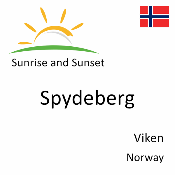 Sunrise and sunset times for Spydeberg, Viken, Norway
