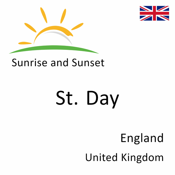 Sunrise and sunset times for St. Day, England, United Kingdom