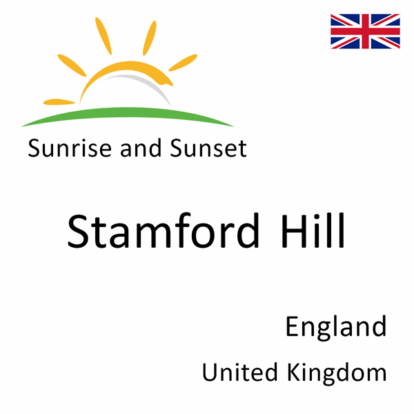 Sunrise and sunset times for Stamford Hill, England, United Kingdom