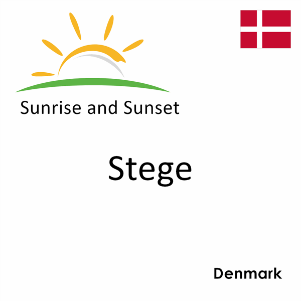 Sunrise and sunset times for Stege, Denmark