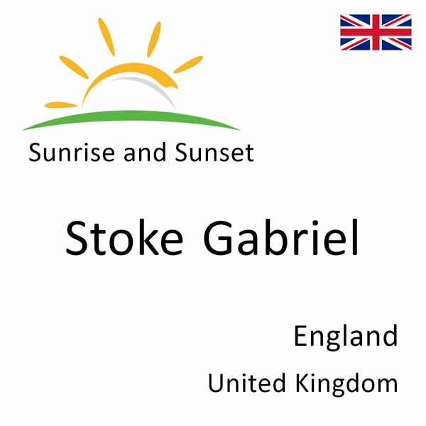 Sunrise and sunset times for Stoke Gabriel, England, United Kingdom