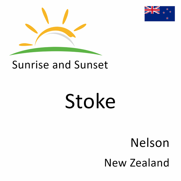Sunrise and sunset times for Stoke, Nelson, New Zealand