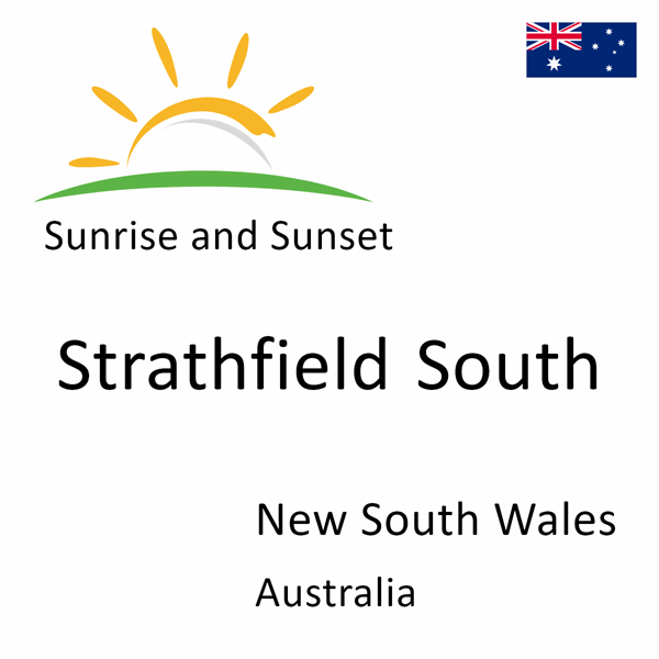 Sunrise and sunset times for Strathfield South, New South Wales, Australia