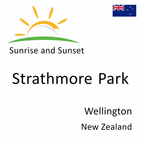 Sunrise and sunset times for Strathmore Park, Wellington, New Zealand