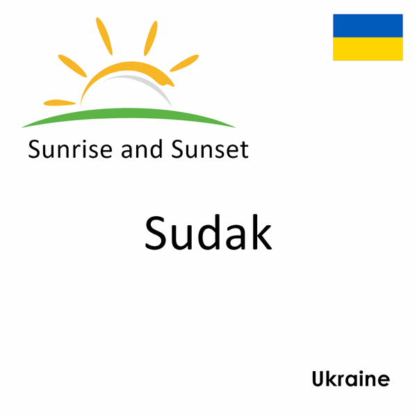 Sunrise and sunset times for Sudak, Ukraine