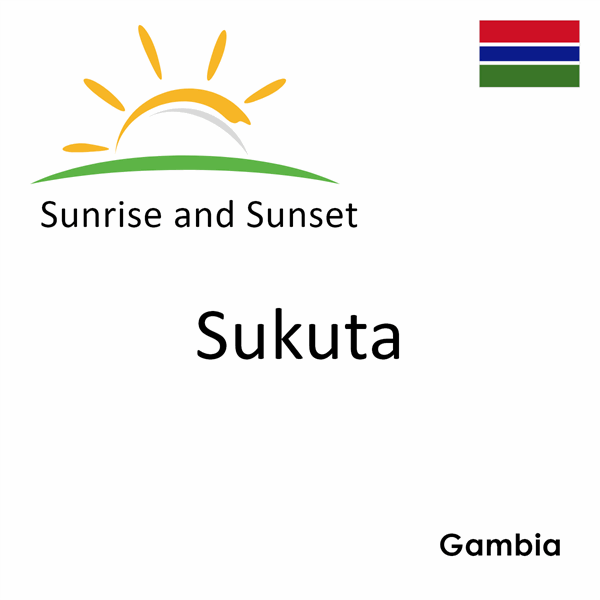 Sunrise and sunset times for Sukuta, Gambia