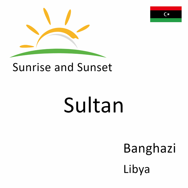 Sunrise and sunset times for Sultan, Banghazi, Libya