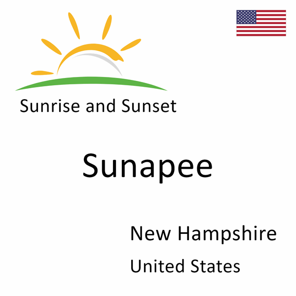 Sunrise and sunset times for Sunapee, New Hampshire, United States