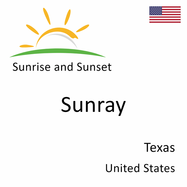 Sunrise and sunset times for Sunray, Texas, United States