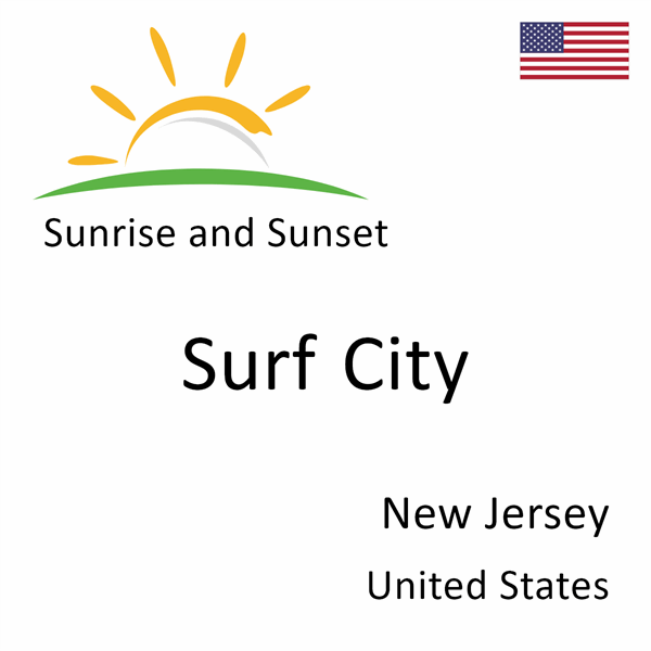 Sunrise and sunset times for Surf City, New Jersey, United States