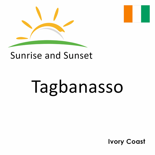 Sunrise and sunset times for Tagbanasso, Ivory Coast