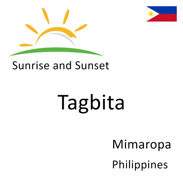 Sunrise and sunset times for Tagbita, Mimaropa, Philippines