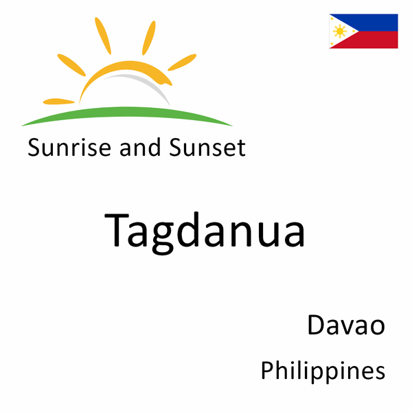 Sunrise and sunset times for Tagdanua, Davao, Philippines