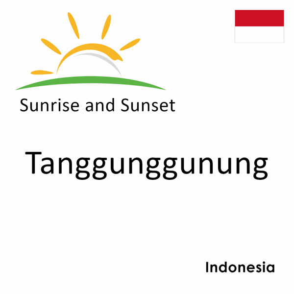 Sunrise and sunset times for Tanggunggunung, Indonesia