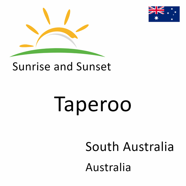 Sunrise and sunset times for Taperoo, South Australia, Australia